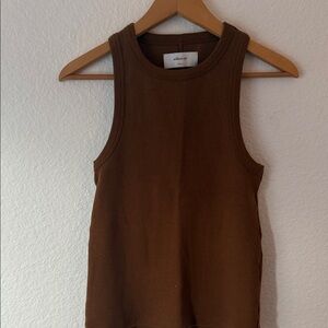 Madewell Chocolate Brown Tank Top